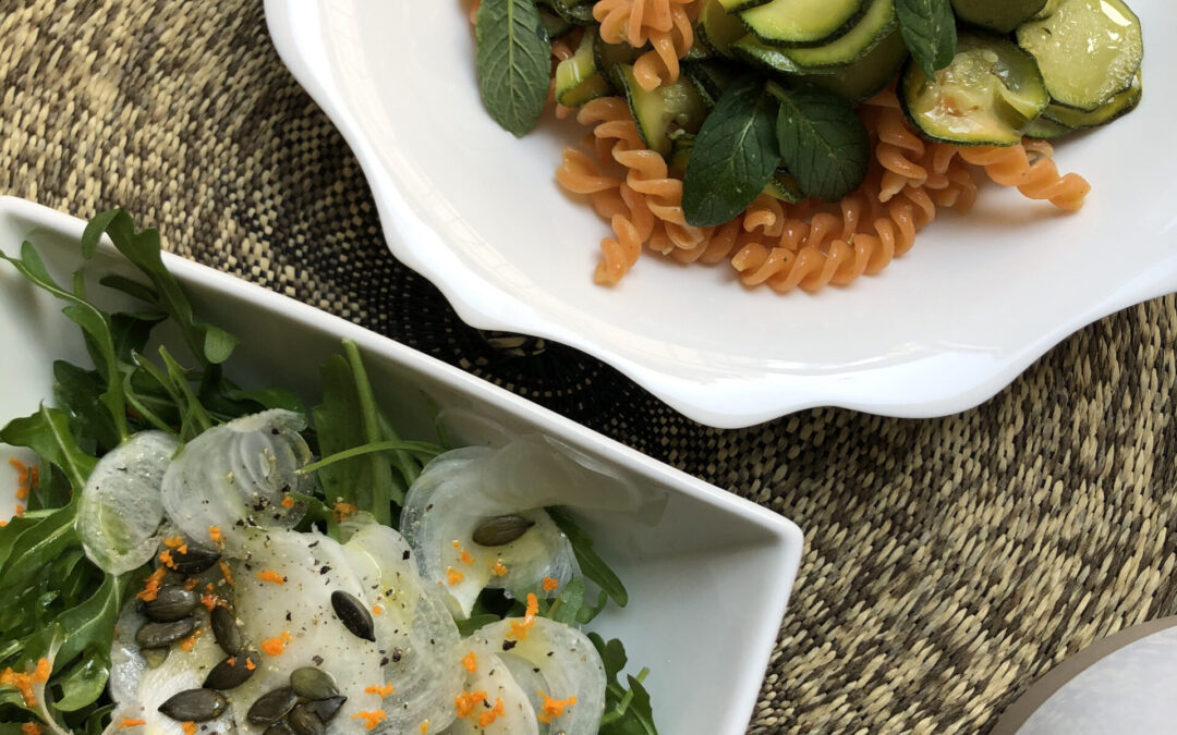FUSILLI DI LENTICCHIE CON ZUCCHINE